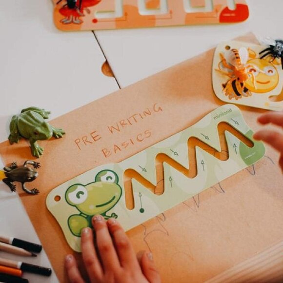 Miniland Pre-writing Patterns Stencils Template Preschool Learning Activities - Picture 7 of 10